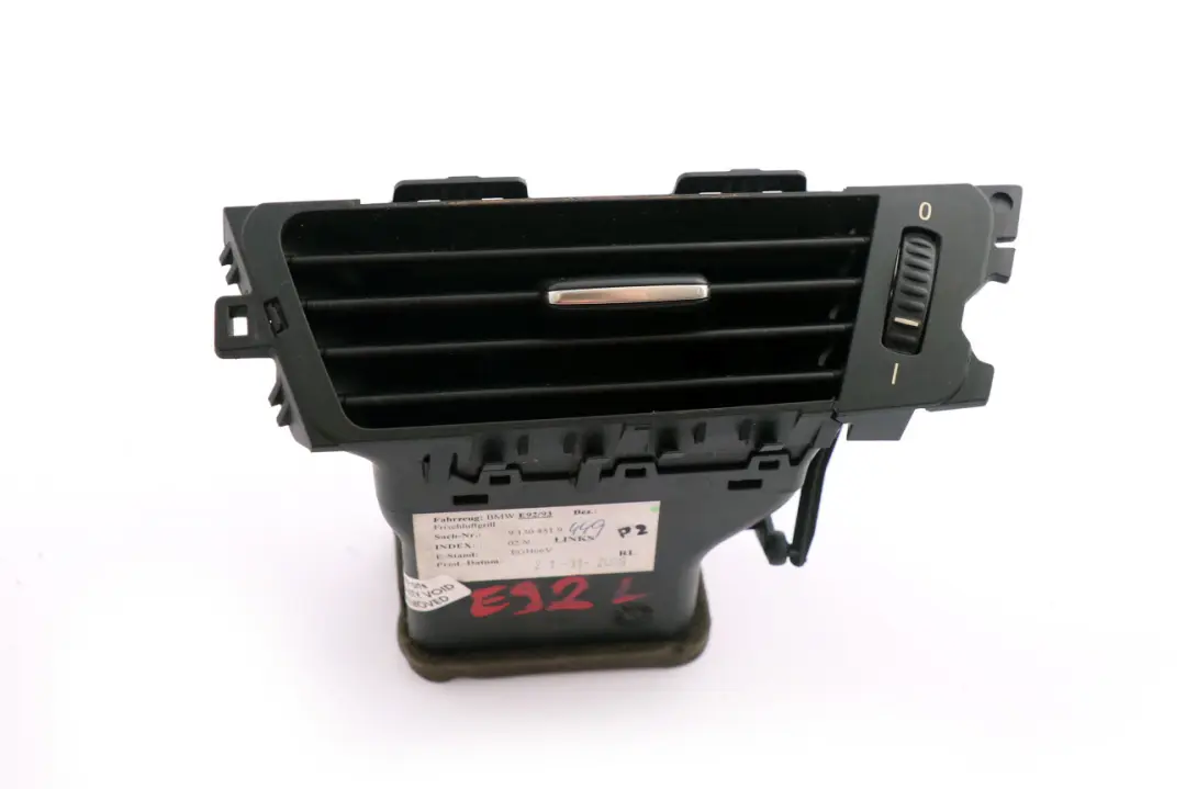 E93N LCI Fresh Air Grille Left N/S 9130451 to BMW 3 Series E92 E92N E93 with Part number 9130467 BMW 3 Series E92 E92N E93 E93N LCI Fresh Air Grille Left N/S 9130451 - SKU rhd-9130451 - Part number 9130467