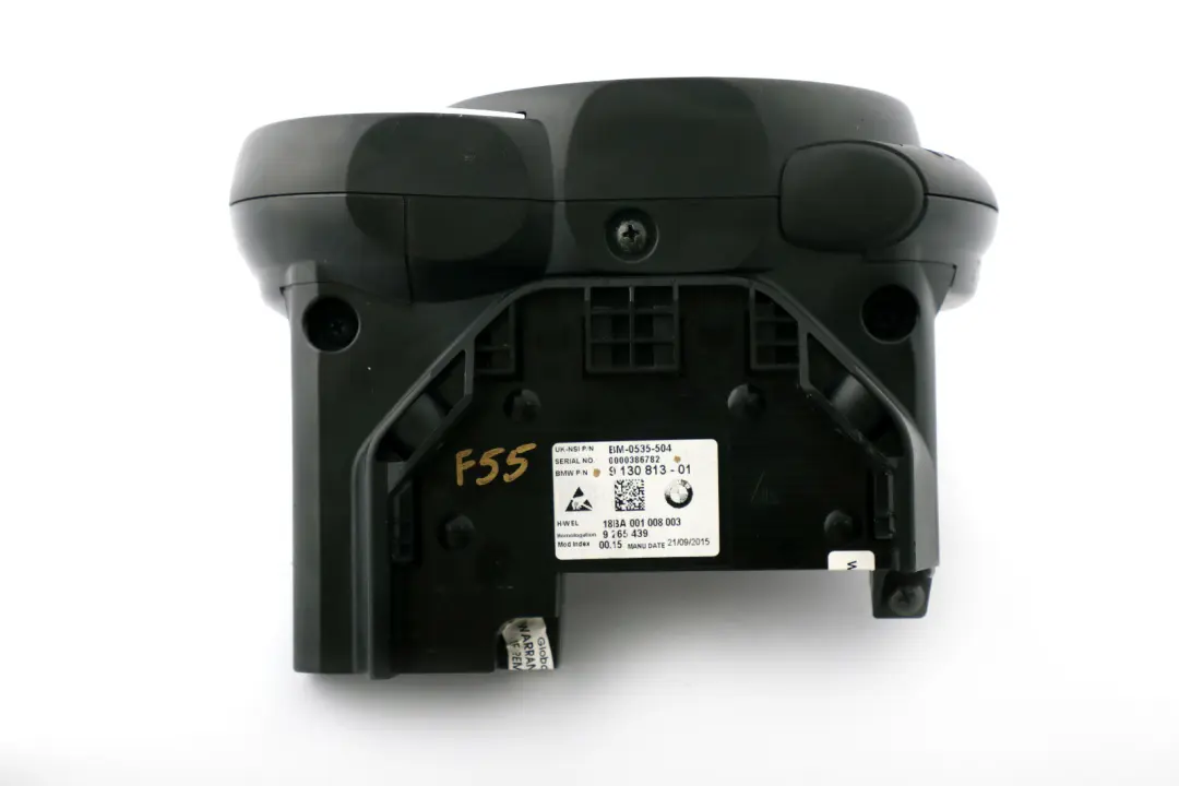 Speedometer Speedo Clock Instrument Cluster to Mini F54 F55 F56 F57 F60 with Part number 9130813 Mini F54 F55 F56 F57 F60 Speedometer Speedo Clock Instrument Cluster - SKU rhd-9130813 - Part number 9130813
