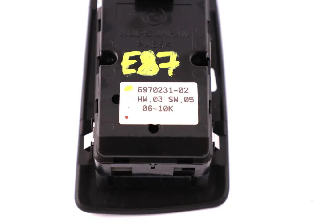 BMW 1 Series E87 Power Fold Switch Window Lifter Driver Right Black O/S - SKU rhd-9132092 - Part number 9132092