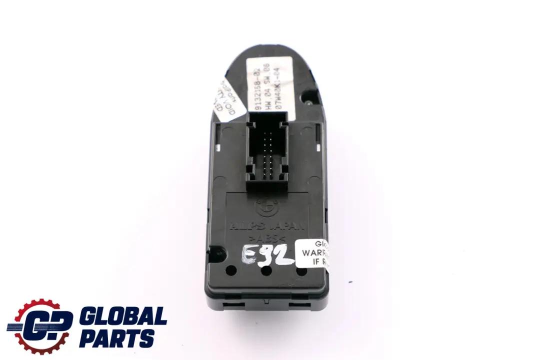 Driver's Side Right O/S Window Lifter Switch to BMW E92 with Part number 9132168 BMW E92 Driver's Side Right O/S Window Lifter Switch - SKU RHD-9132168-1 - Part number 9132168