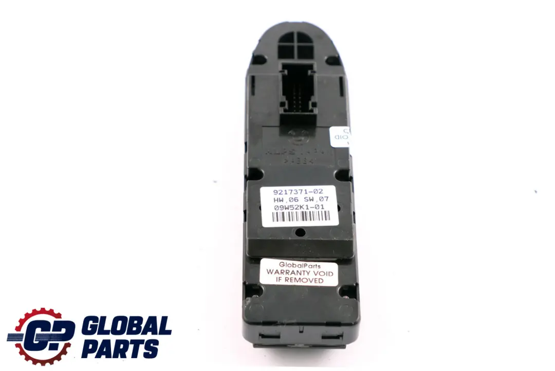 Interruttore Alzacristalli Conducente Accensione Spegnimento Nero per BMW Z4 E93 E89 con numero di parte 9217371 BMW Z4 E93 E89 Interruttore Alzacristalli Conducente Accensione Spegnimento Nero - SKU rhd-9132187 - Numero di parte 9217371