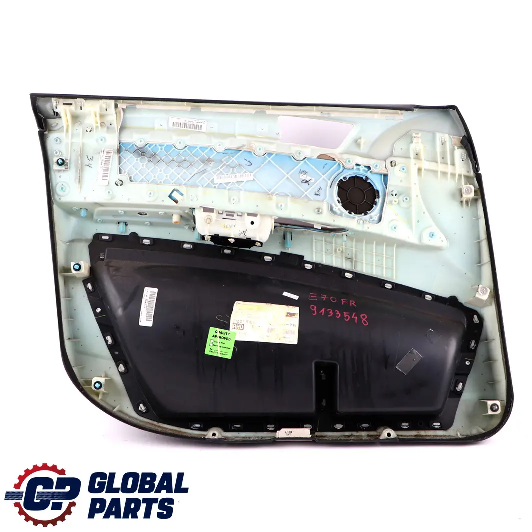 Front Right O/S Door Card Lining Fabric Leather Nevada Camel to BMW X5 Series E70 with Part number 9133548 BMW X5 Series E70 Front Right O/S Door Card Lining Fabric Leather Nevada Camel - SKU rhd-9133548 - Part number 9133548