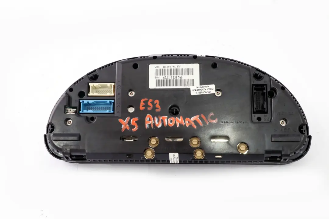 BMW X5 Series E53 Automatic 4.4i Instrument Cluster Petrol Speedometer - SKU rhd-9134766 - Part number 9134766