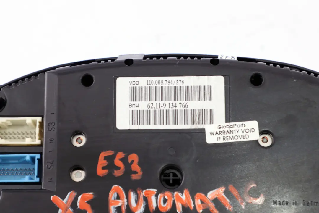 BMW X5 Series E53 Automatic 4.4i Instrument Cluster Petrol Speedometer - SKU rhd-9134766 - Part number 9134766