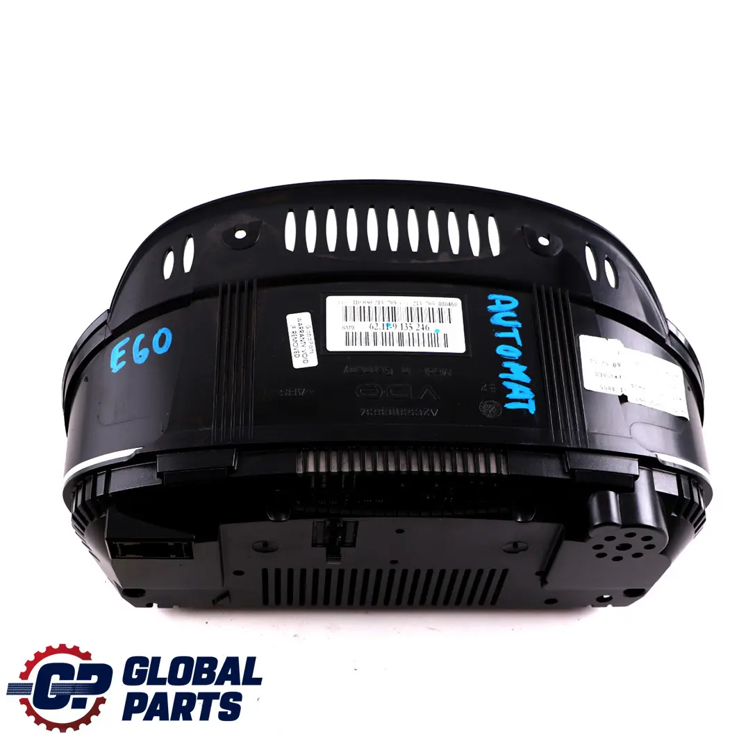 Instrument Cluster Speedo Clocks Petrol MPH Automatic to BMW 5 E60 E61 with Part number 9135246 BMW 5 E60 E61 Instrument Cluster Speedo Clocks Petrol MPH Automatic - SKU rhd-9135246 - Part number 9135246