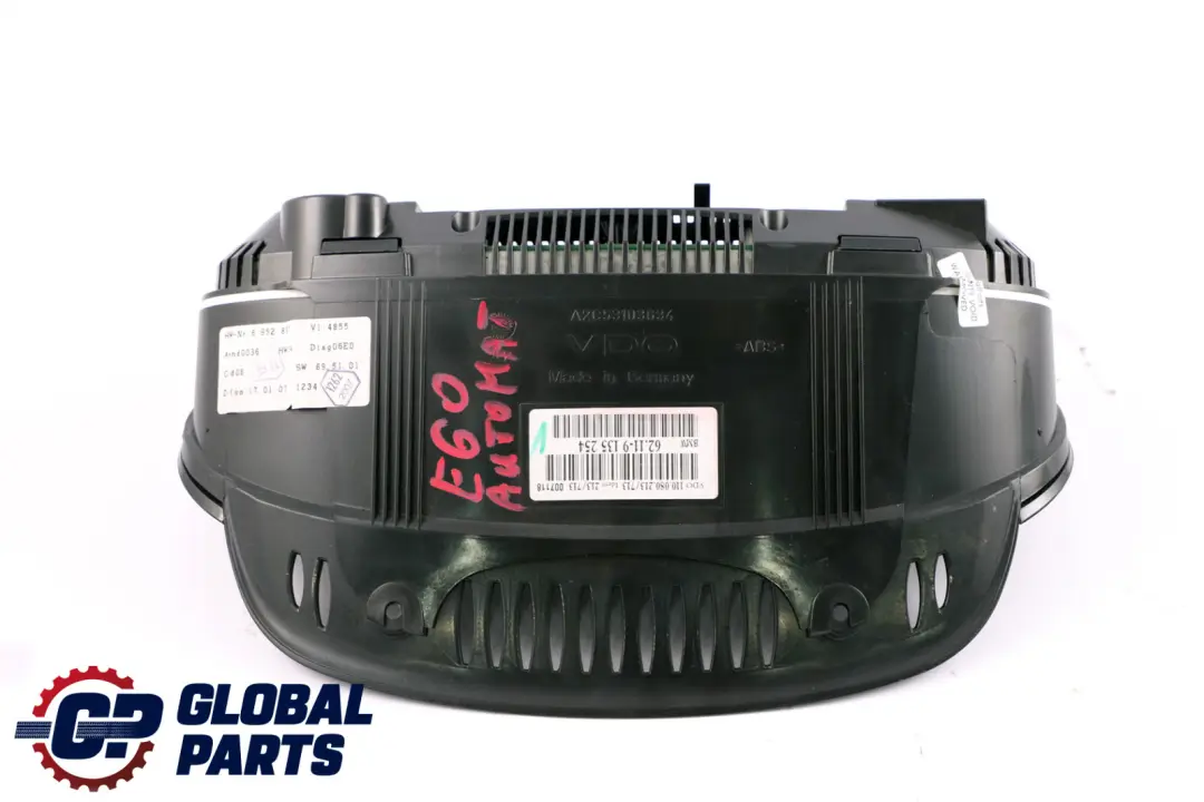 BMW 5 Series E60 E61 Instrument Cluster Speedo Clocks Automatic Diesel - SKU rhd-9135254 - Part number 9135254