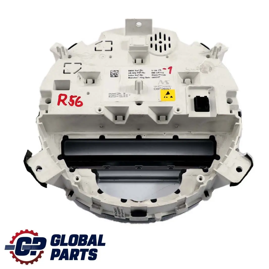 Instrument Cluster Speedo Meter Clocks to BMW MINI Cooper One R55 R56 R57 with Part number 9136196 BMW MINI Cooper One R55 R56 R57 Instrument Cluster Speedo Meter Clocks - SKU rhd-9136196-1 - Part number 9136196
