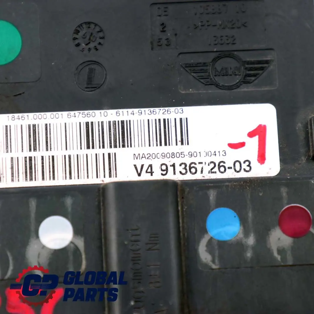 Multifuse B Battery Power Distributor pour Mini Cooper One R55 R56 à propos du numéro de pièce 9136726 Mini Cooper One R55 R56 Multifuse B Battery Power Distributor - SKU rhd-9136726-1 - Numéro de pièce 9136726