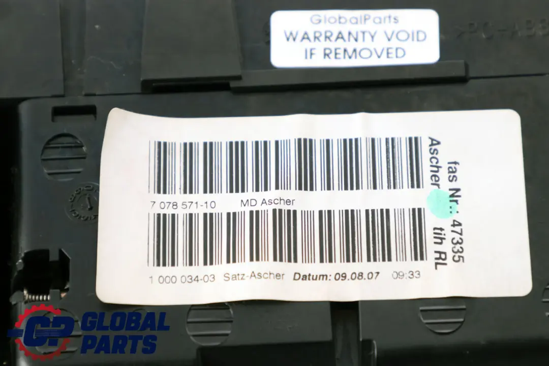 Ashtray Tray Front Decor Cover Light Titanium to BMW 1 Series E81 E82 E87 LCI E88 with Part number 9137622 BMW 1 Series E81 E82 E87 LCI E88 Ashtray Tray Front Decor Cover Light Titanium - SKU rhd-9137622 - Part number 9137622