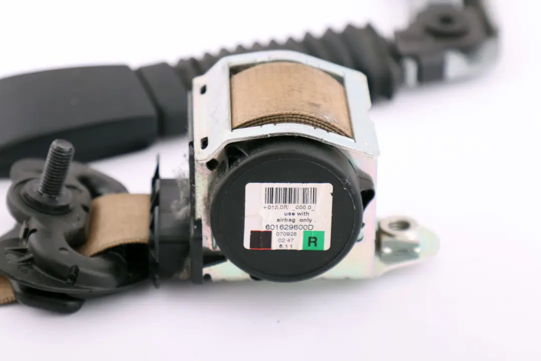 Upper Belt Force Limiter Front Right O/S Beige to BMW 5 Series E60 E61 Seat with Part number 9138254 BMW 5 Series E60 E61 Seat Upper Belt Force Limiter Front Right O/S Beige - SKU rhd-9138254 - Part number 9138254