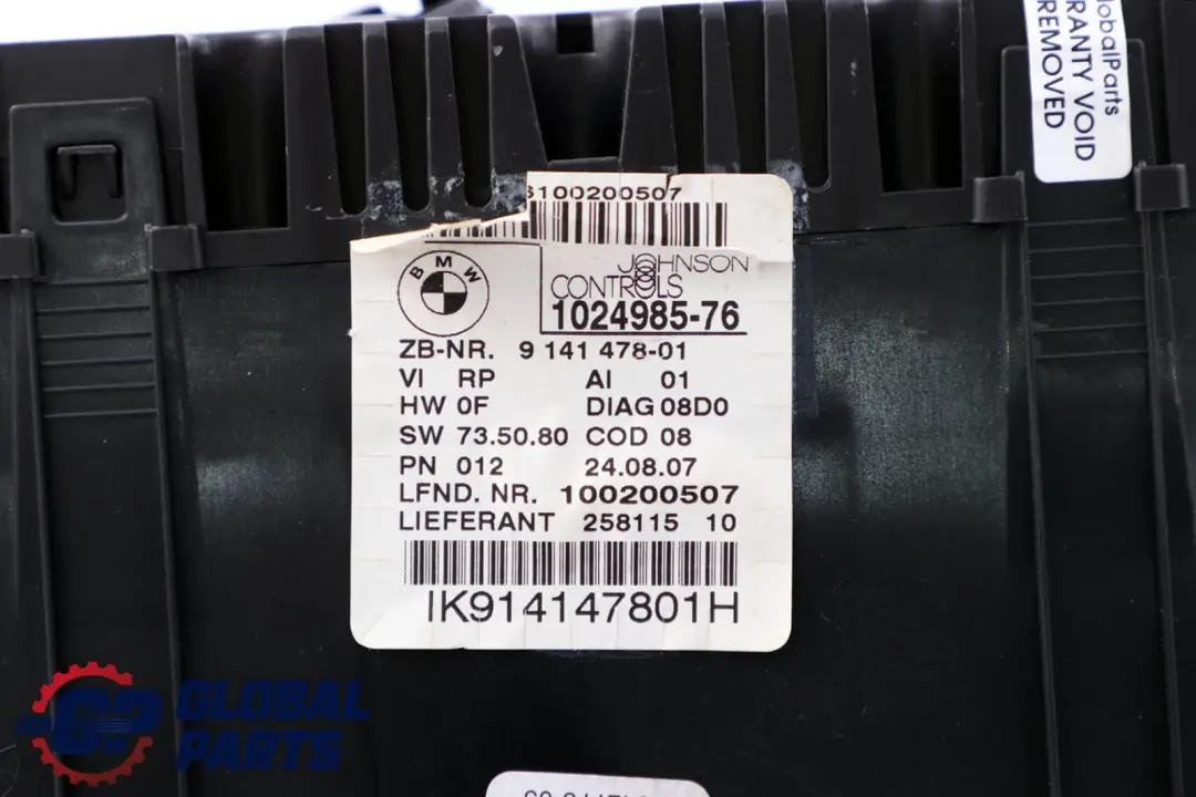 BMW 1 Series E81 E87 LCI Speedo Clocks Instruments Combination Manual 9141478 - SKU rhd-9141478 - Part number 62109141478