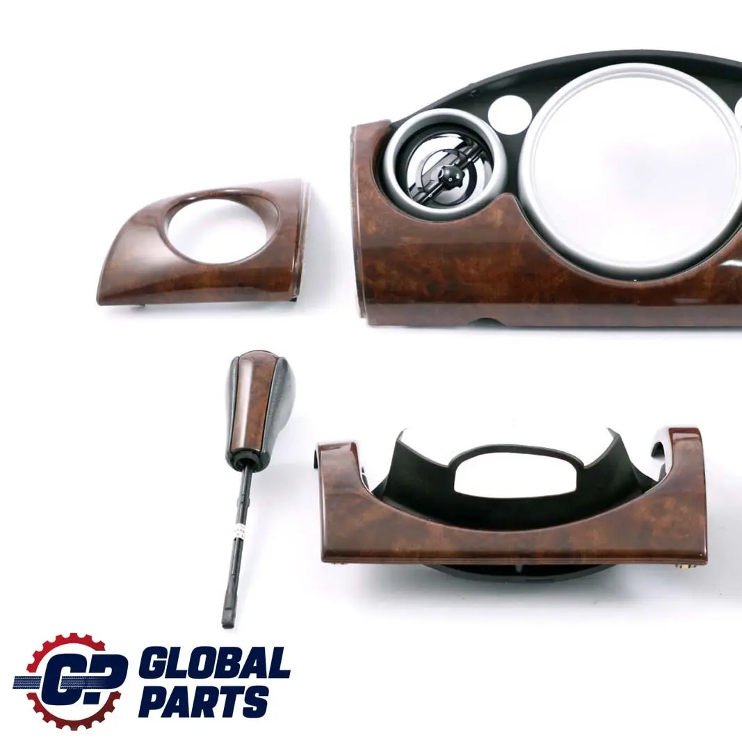 BMW Mini Cooper R50 R53 Decor Set Dashboard Dash Panel Trim Cover Wood - SKU rhd-9141917 - Part number 9141917