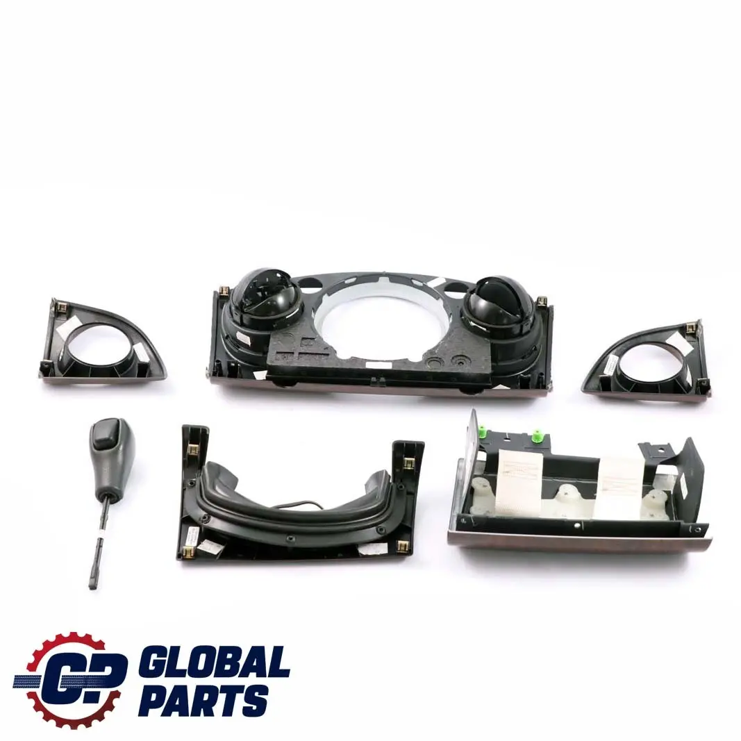 Decor Set Dashboard Dash Panel Trim Cover Wood to BMW Mini Cooper R50 R53 with Part number 9141917 BMW Mini Cooper R50 R53 Decor Set Dashboard Dash Panel Trim Cover Wood - SKU rhd-9141917 - Part number 9141917