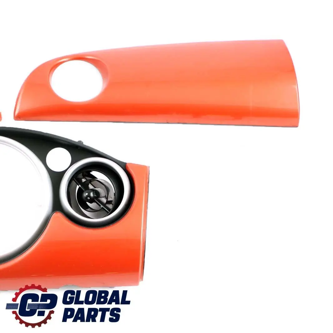 Set Dash Dashboard Panel Trim Strip Cover Hot Orange to BMW Mini Cooper One R52 with Part number 9141924 BMW Mini Cooper One R52 Set Dash Dashboard Panel Trim Strip Cover Hot Orange - SKU rhd-9141924-1 - Part number 9141924