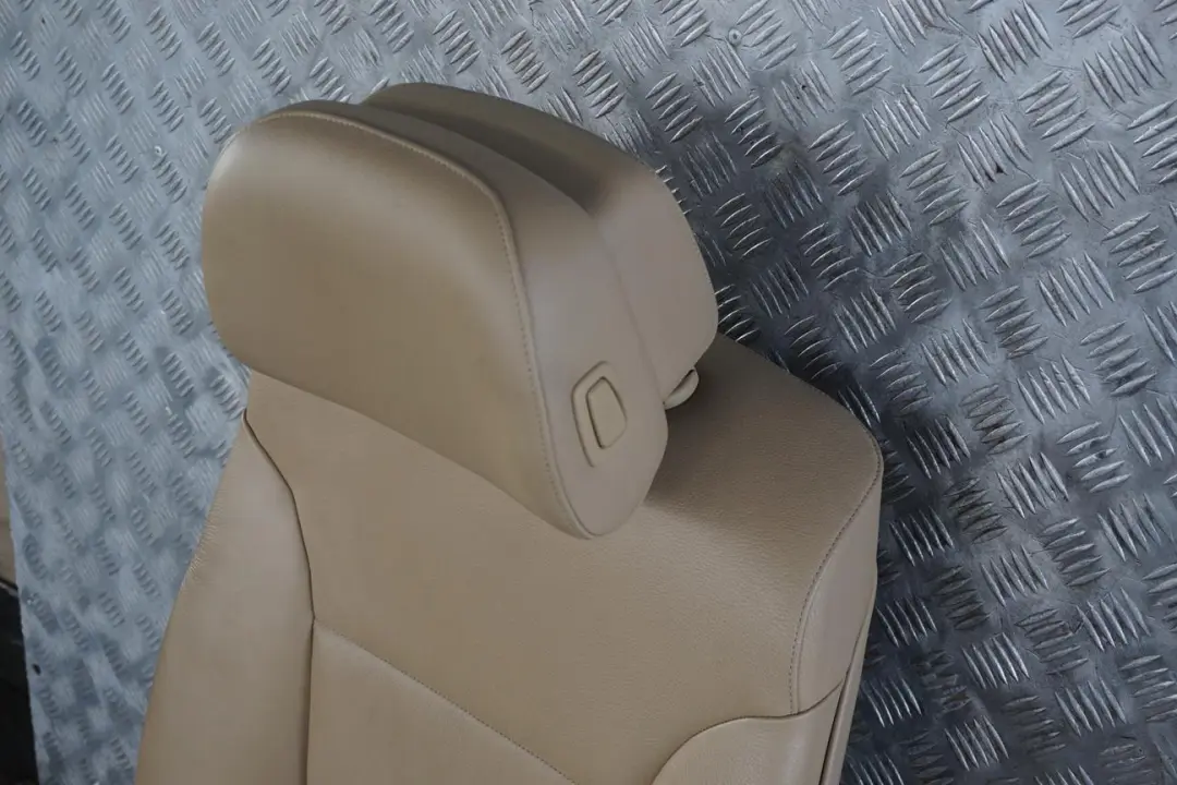 Beige Leather Front Left N/S Seat to BMW 5 Series E60 E61 LCI with Part number 9143860 BMW 5 Series E60 E61 LCI Beige Leather Front Left N/S Seat - SKU rhd-9143860-1 - Part number 9143860