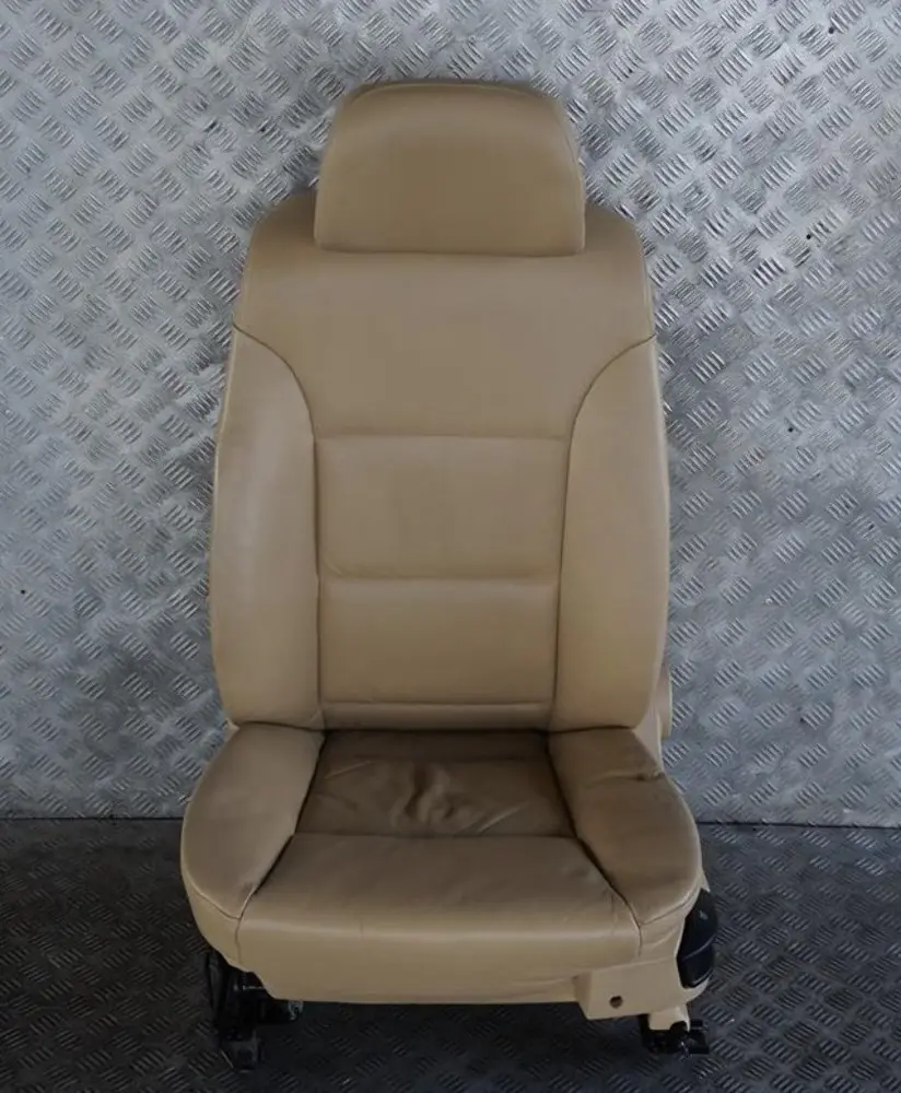 Beige Leather Front Left N/S Seat to BMW 5 Series E60 E61 LCI with Part number 9143860 BMW 5 Series E60 E61 LCI Beige Leather Front Left N/S Seat - SKU rhd-9143860-1 - Part number 9143860
