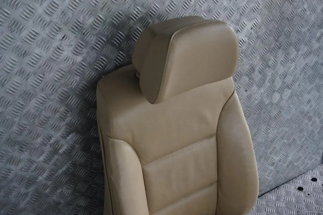 Heated Beige Leather Front Left N/S Seat to BMW 5 Series E60 E61 LCI with Part number 9143860 BMW 5 Series E60 E61 LCI Heated Beige Leather Front Left N/S Seat - SKU rhd-9143860-2 - Part number 9143860