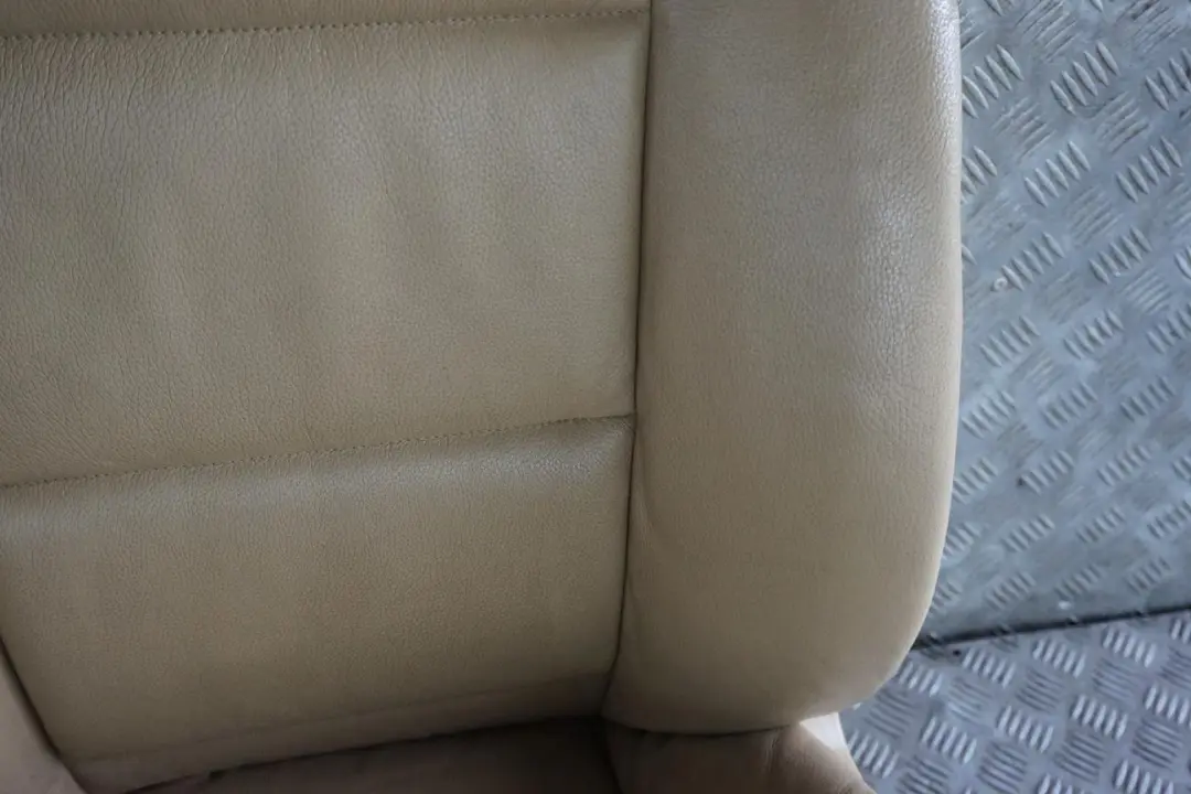 BMW 5 Series E60 E61 LCI Heated Beige Leather Front Left N/S Seat - SKU rhd-9143860-2 - Part number 9143860