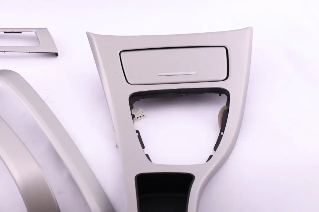 BMW 3 Series 2 E90 E91 LCI Interior Dashboard Ashtray Trim Set Feinschliff Alu - SKU rhd-9145142-2 - Part number 9145142