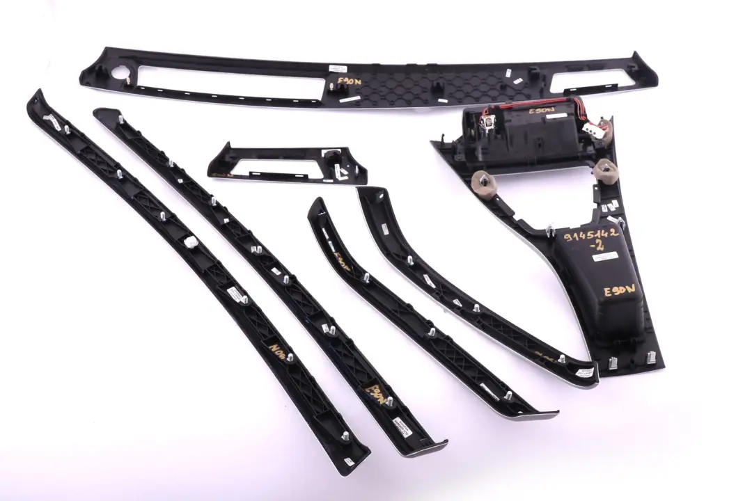 BMW 3 Series 2 E90 E91 LCI Interior Dashboard Ashtray Trim Set Feinschliff Alu - SKU rhd-9145142-2 - Part number 9145142