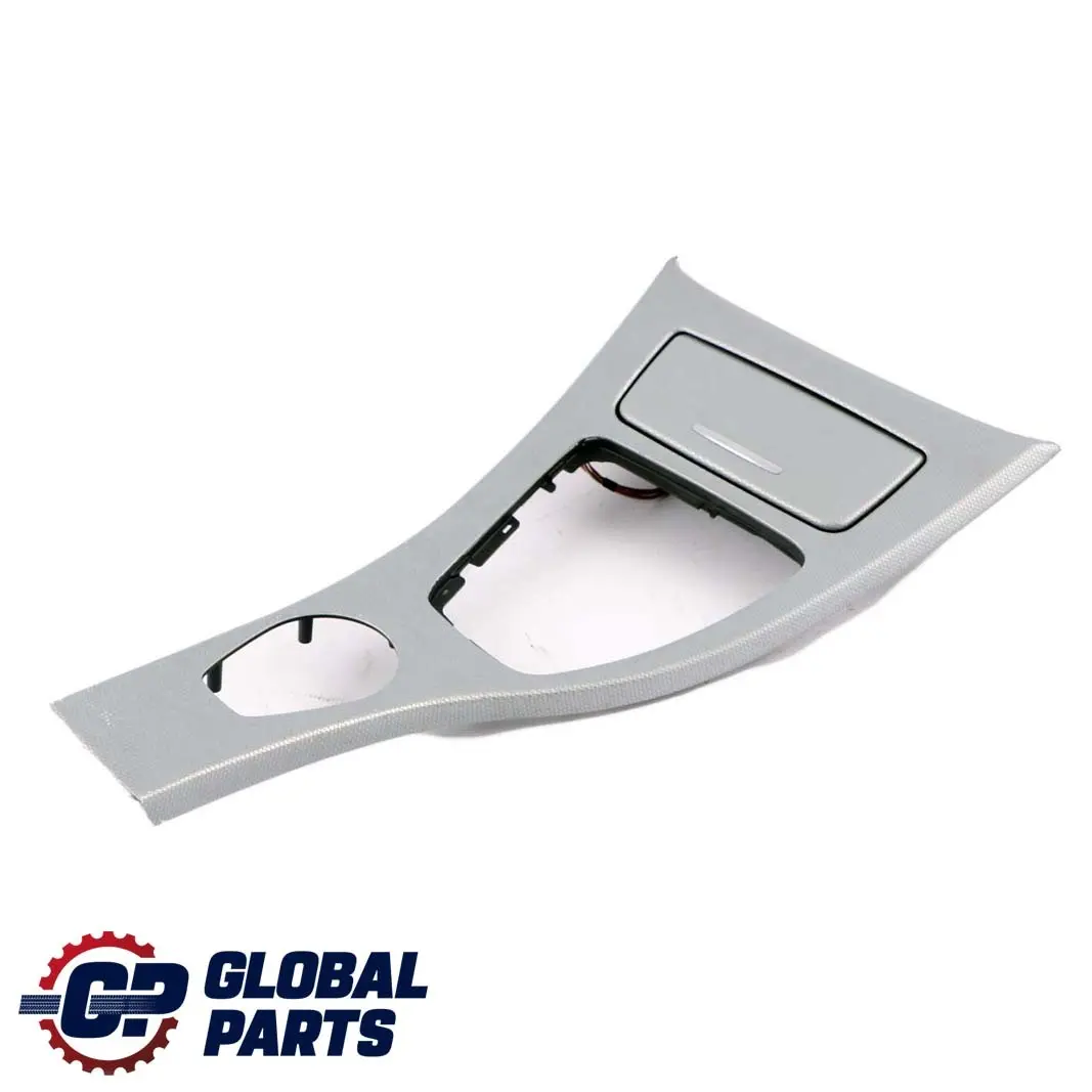 Centre Console Trim Ashtray Glacier Silber Silver to BMW 3 E90 E91 Cover with Part number 9145150 BMW 3 E90 E91 Cover Centre Console Trim Ashtray Glacier Silber Silver - SKU rhd-9145150-1 - Part number 9145150