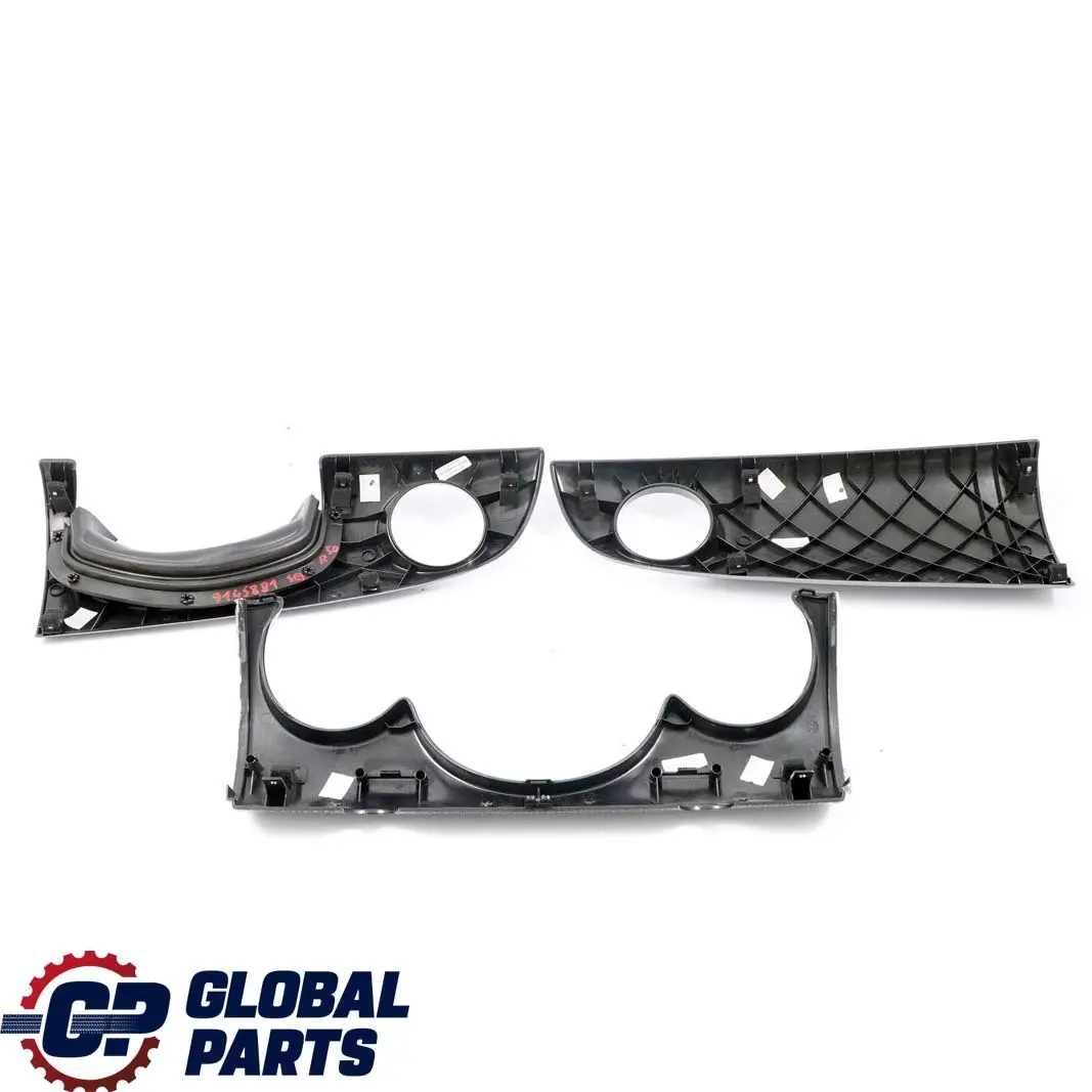 BMW Mini Cooper R50 R53 Set Dashboard Panel Dash Trim Strip Cover Royal Grey - SKU rhd-9145881 - Part number 9145881