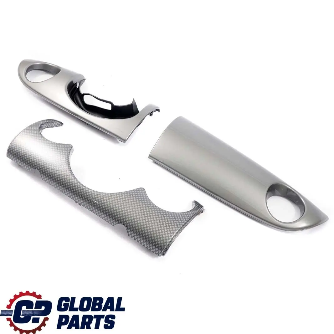 BMW Mini Cooper R50 R53 Set Dashboard Panel Dash Trim Strip Cover Royal Grey - SKU rhd-9145881 - Part number 9145881