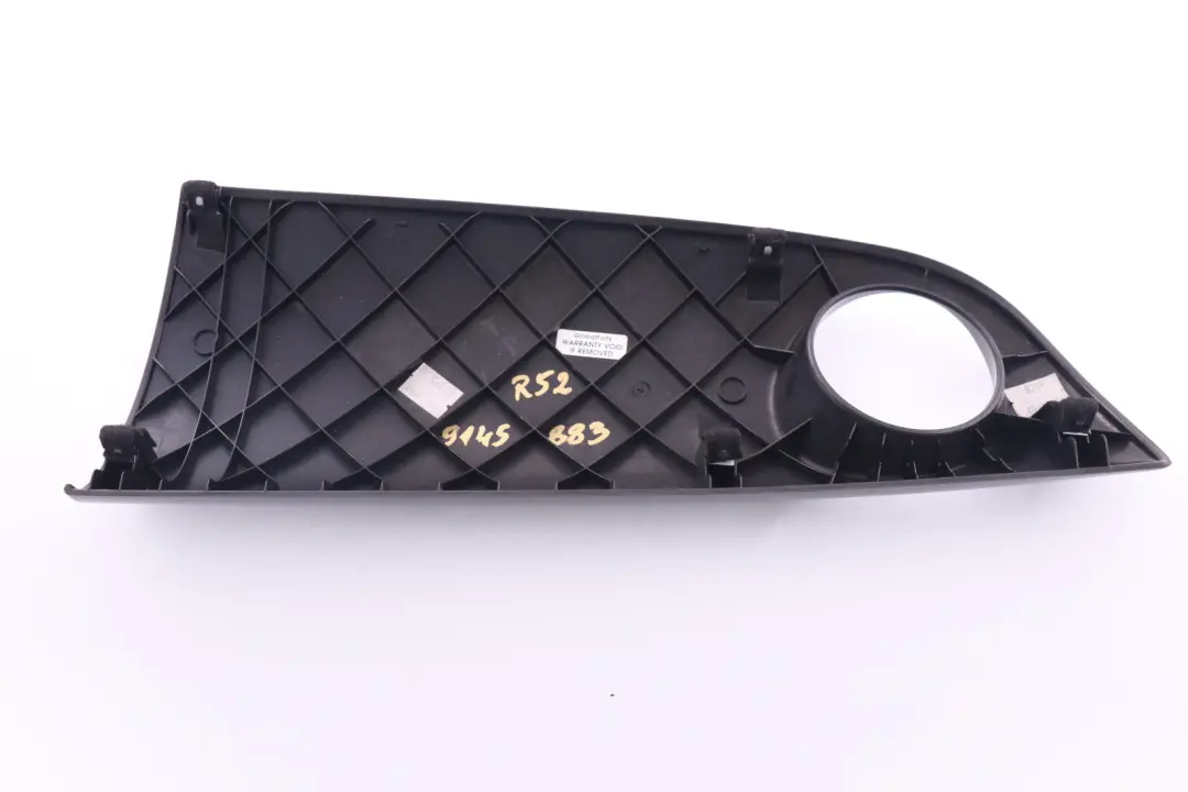 Dashboard Panel Trim Strip Cover Anthracite Left N/S to BMW Mini R50 R52 R53 with Part number 9146314 BMW Mini R50 R52 R53 Dashboard Panel Trim Strip Cover Anthracite Left N/S - SKU rhd-9145883 - Part number 9146314