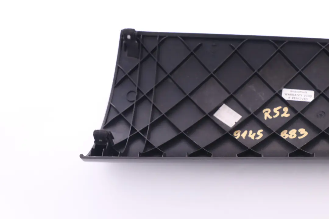 Dashboard Panel Trim Strip Cover Anthracite Left N/S to BMW Mini R50 R52 R53 with Part number 9146314 BMW Mini R50 R52 R53 Dashboard Panel Trim Strip Cover Anthracite Left N/S - SKU rhd-9145883 - Part number 9146314