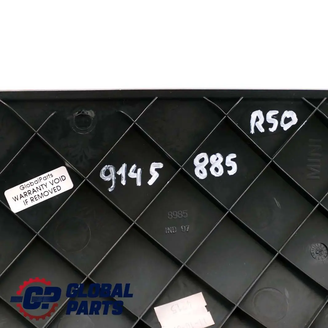 Dashboard Dash Panel Trim Strip Cover Left N/S Silver to BMW Mini Cooper R50 R53 with Part number 9145885 BMW Mini Cooper R50 R53 Dashboard Dash Panel Trim Strip Cover Left N/S Silver - SKU rhd-9145885 - Part number 9145885