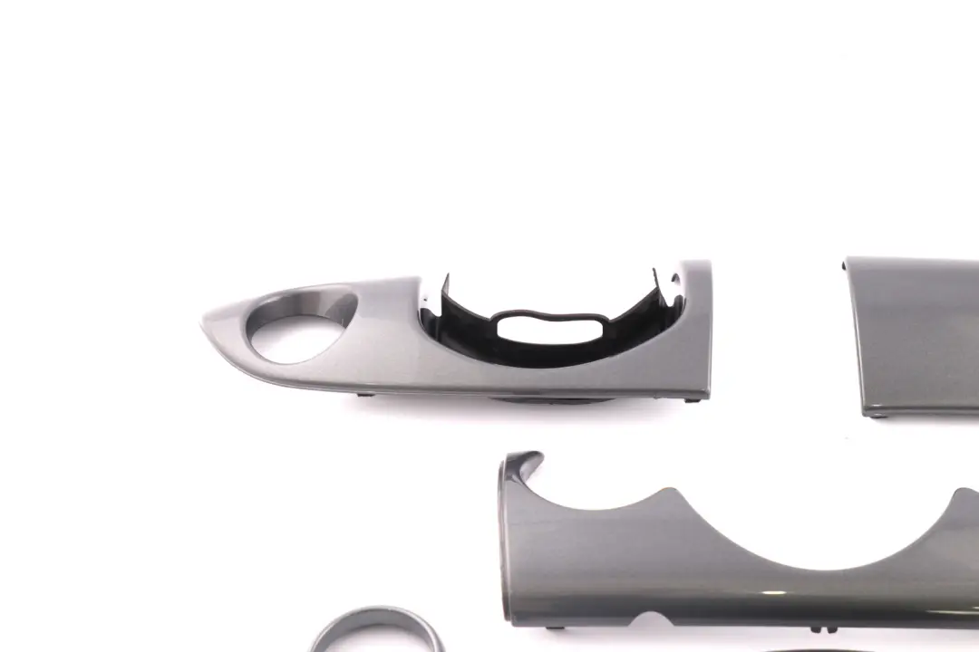 Set Dashboard Panel Trim Strip Cover Anthracite Silver to BMW Mini 5 R50 R53 with Part number 9146314 BMW Mini 5 R50 R53 Set Dashboard Panel Trim Strip Cover Anthracite Silver - SKU rhd-9146314-5 - Part number 9146314