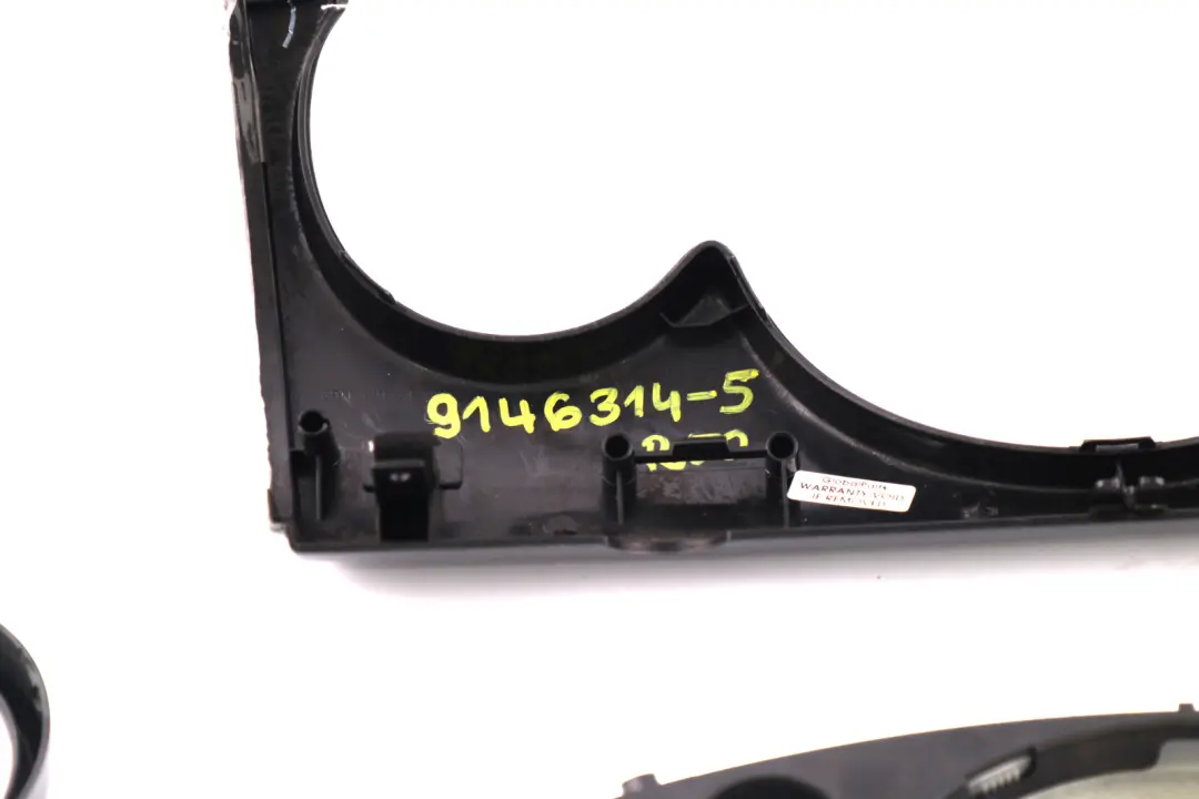 Set Dashboard Panel Trim Strip Cover Anthracite Silver to BMW Mini 5 R50 R53 with Part number 9146314 BMW Mini 5 R50 R53 Set Dashboard Panel Trim Strip Cover Anthracite Silver - SKU rhd-9146314-5 - Part number 9146314