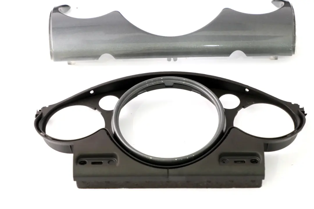 Set Dashboard Panel Trim Strip Cover Anthracite Silver to BMW Mini 7 R50 R53 with Part number 9146314 BMW Mini 7 R50 R53 Set Dashboard Panel Trim Strip Cover Anthracite Silver - SKU rhd-9146314-7 - Part number 9146314