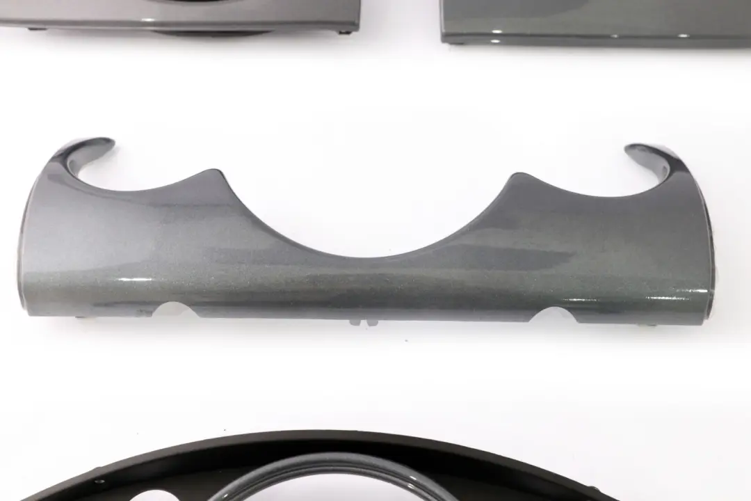 Set Dashboard Panel Trim Strip Cover Anthracite Silver to BMW Mini 7 R50 R53 with Part number 9146314 BMW Mini 7 R50 R53 Set Dashboard Panel Trim Strip Cover Anthracite Silver - SKU rhd-9146314-7 - Part number 9146314