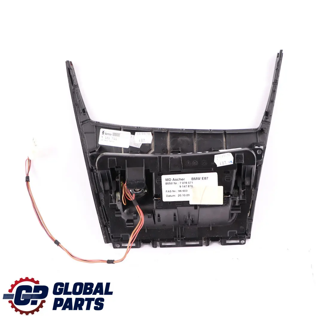 Trim Ashtray Centre Console Variegated Poplar Wood to BMW 1 Series E81 E87 LCI with Part number 9147981 BMW 1 Series E81 E87 LCI Trim Ashtray Centre Console Variegated Poplar Wood - SKU rhd-9147981 - Part number 9147981