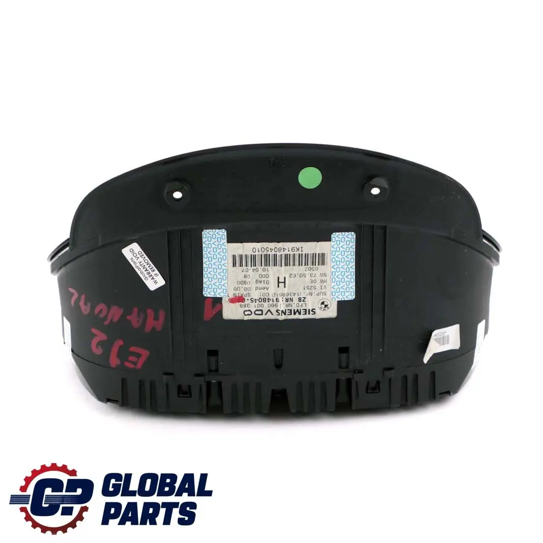 BMW 3 Series E90 E91 E92 Instrument Cluster Speedo Clocks Manual - SKU rhd-9148045-1 - Part number 9148045