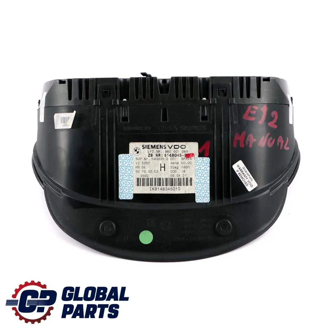 BMW 3 Series E90 E91 E92 Instrument Cluster Speedo Clocks Manual - SKU rhd-9148045-1 - Part number 9148045