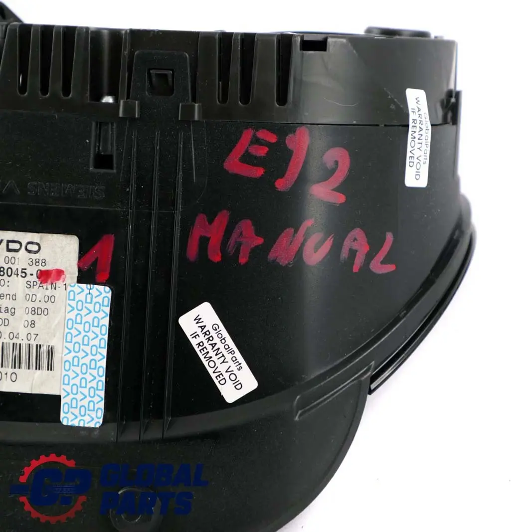 BMW 3 Series E90 E91 E92 Instrument Cluster Speedo Clocks Manual - SKU rhd-9148045-1 - Part number 9148045