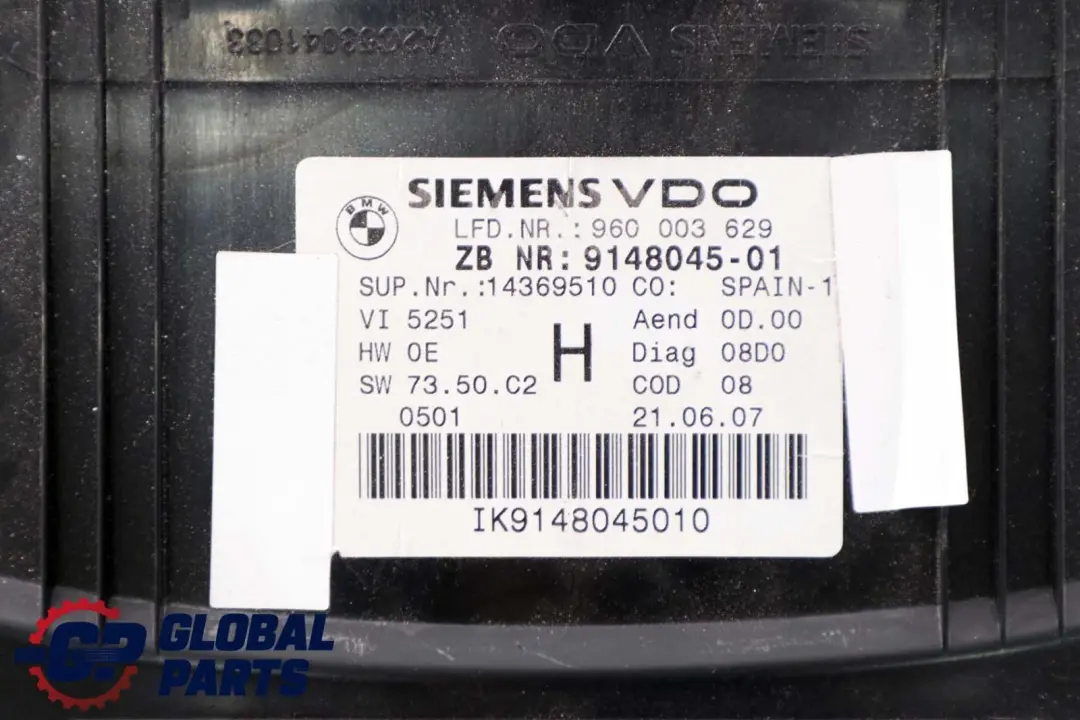 Instrument Cluster Speedo Clocks Automatic to BMW 3 Series E90 E91 E92 with Part number 9148045 BMW 3 Series E90 E91 E92 Instrument Cluster Speedo Clocks Automatic - SKU rhd-9148045 - Part number 9148045