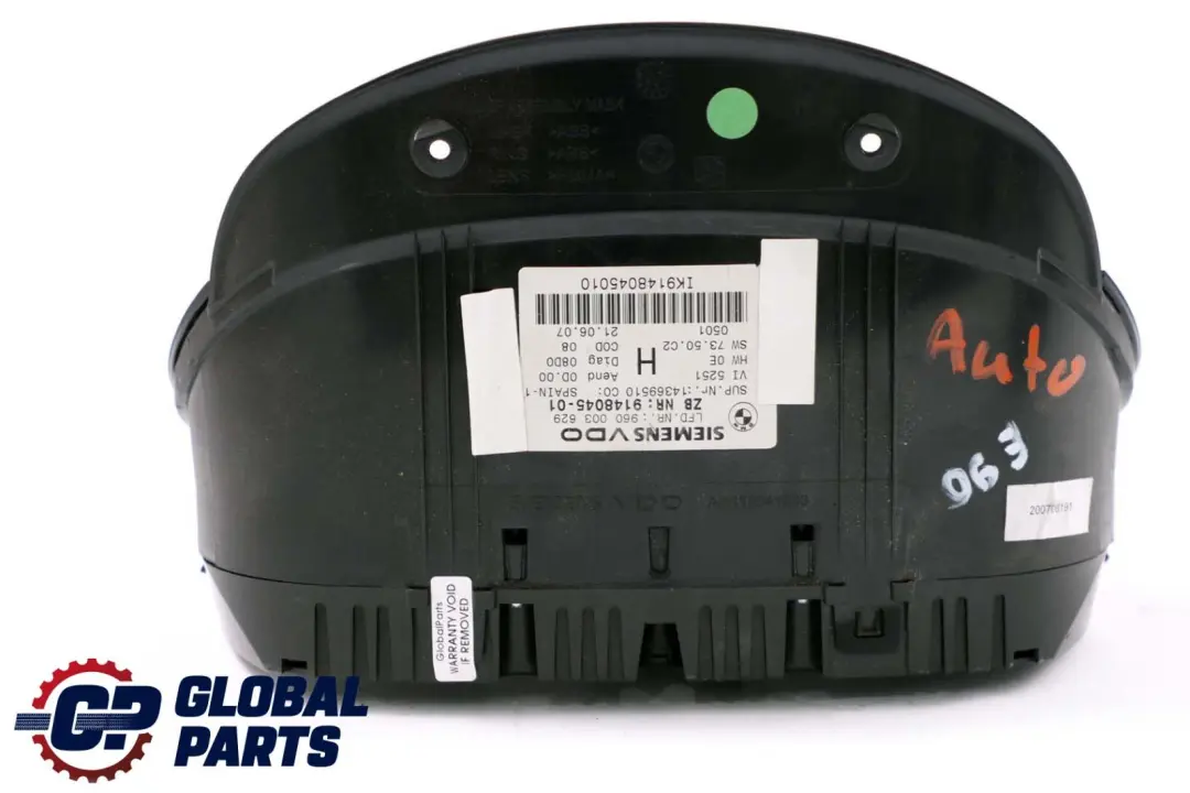 BMW 3 Series E90 E91 E92 Instrument Cluster Speedo Clocks Automatic - SKU rhd-9148045 - Part number 9148045