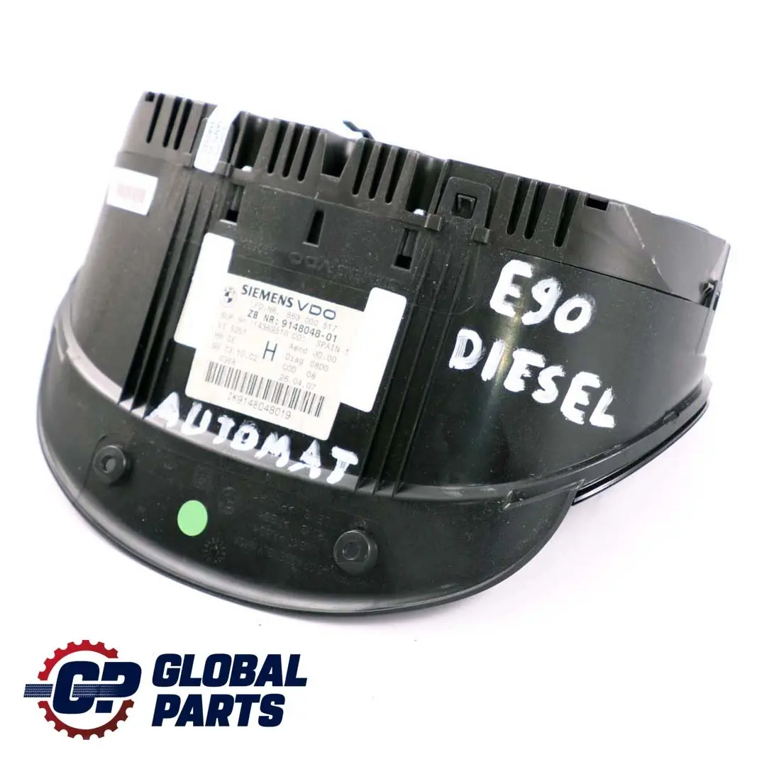 Instrument Speedometer Clocks to BMW 3 Series E90 E91 E92 Diesel Automatic with Part number 9148048 BMW 3 Series E90 E91 E92 Diesel Automatic Instrument Speedometer Clocks - SKU rhd-9148048 - Part number 9148048