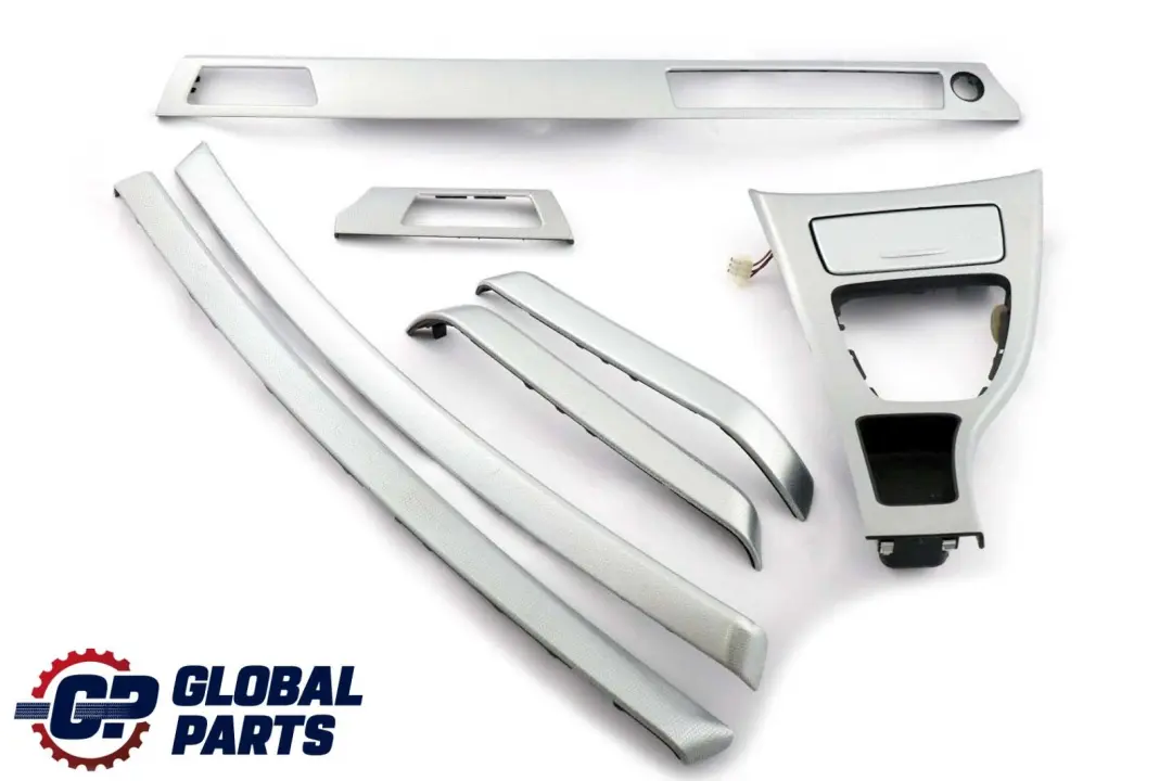 Set Cover Dash Trim Strip I Drive Aluminium Glacier Silber to BMW 3 Series 1 E90 with Part number 9148070 BMW 3 Series 1 E90 Set Cover Dash Trim Strip I Drive Aluminium Glacier Silber - SKU rhd-9148070-1 - Part number 9148070