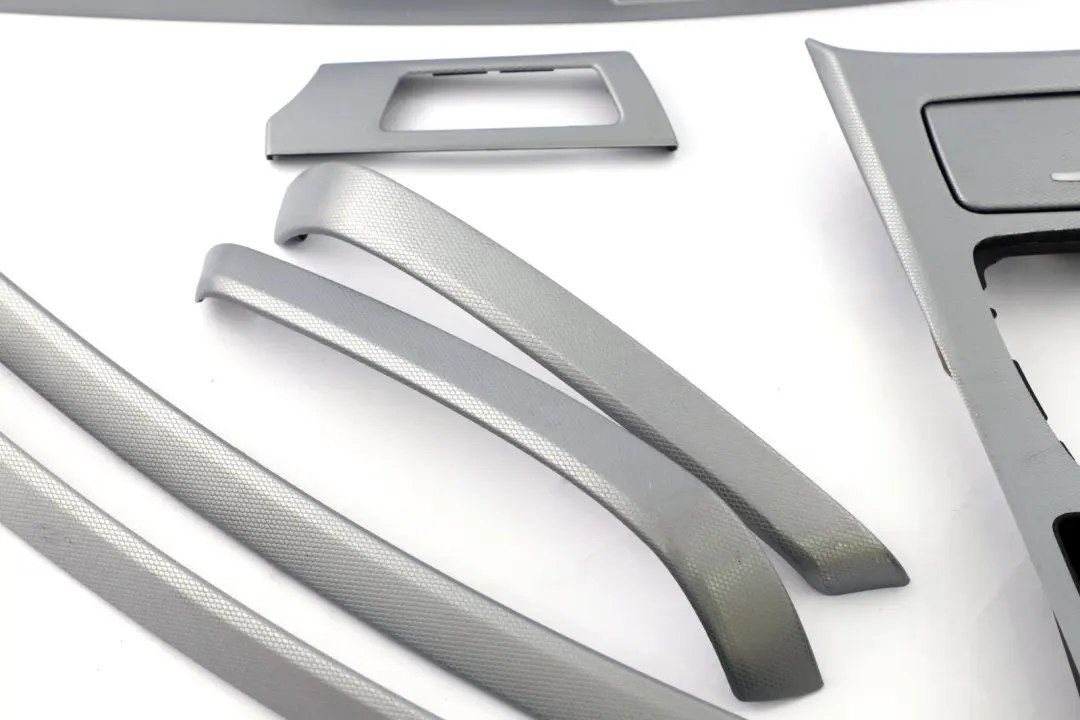 BMW 3 Series 11 E90 Set Cover Dash Trim Strip Aluminium Glacier Silber Silver - SKU rhd-9148070-11 - Part number 9148070