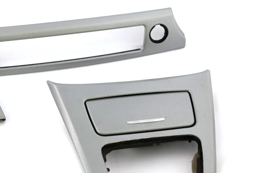 BMW 3 Series 11 E90 Set Cover Dash Trim Strip Aluminium Glacier Silber Silver - SKU rhd-9148070-11 - Part number 9148070