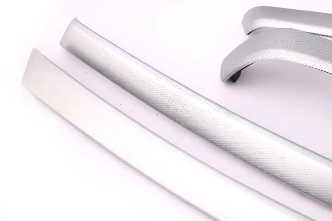 BMW 3 Series 12 E90 Set Cover Dash Trim Strip Aluminium Glacier Silber Silver - SKU rhd-9148070-12 - Part number 9148070