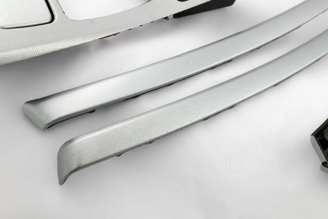 BMW 3 Series 3 E90 Set Cover Dash Trim Strip Aluminium Glacier Silber - SKU rhd-9148070-3 - Part number 9148070