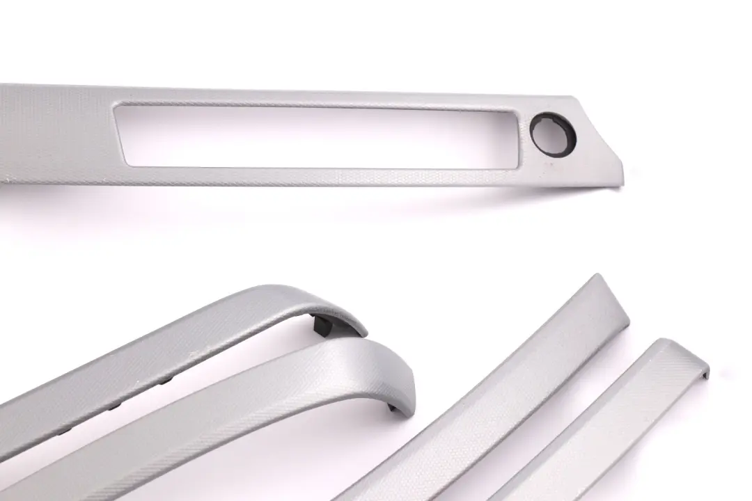 Set Cover Dash Trim Strip Aluminium Glacier Silber to BMW 3 Series 4 E90 with Part number 9148070 BMW 3 Series 4 E90 Set Cover Dash Trim Strip Aluminium Glacier Silber - SKU rhd-9148070-4 - Part number 9148070