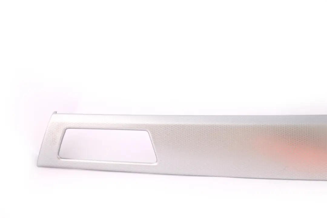 Trim Dashboard Aluminium Left N/S Glacier Silver to BMW 3 Series 9 E90 E91 Cover with Part number 9148070 BMW 3 Series 9 E90 E91 Cover Trim Dashboard Aluminium Left N/S Glacier Silver - SKU rhd-9148070-9 - Part number 9148070