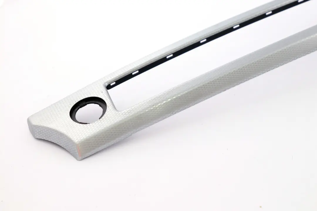 Trim Dashboard Aluminium Left N/S Glacier Silver to BMW 3 Series 9 E90 E91 Cover with Part number 9148070 BMW 3 Series 9 E90 E91 Cover Trim Dashboard Aluminium Left N/S Glacier Silver - SKU rhd-9148070-9 - Part number 9148070