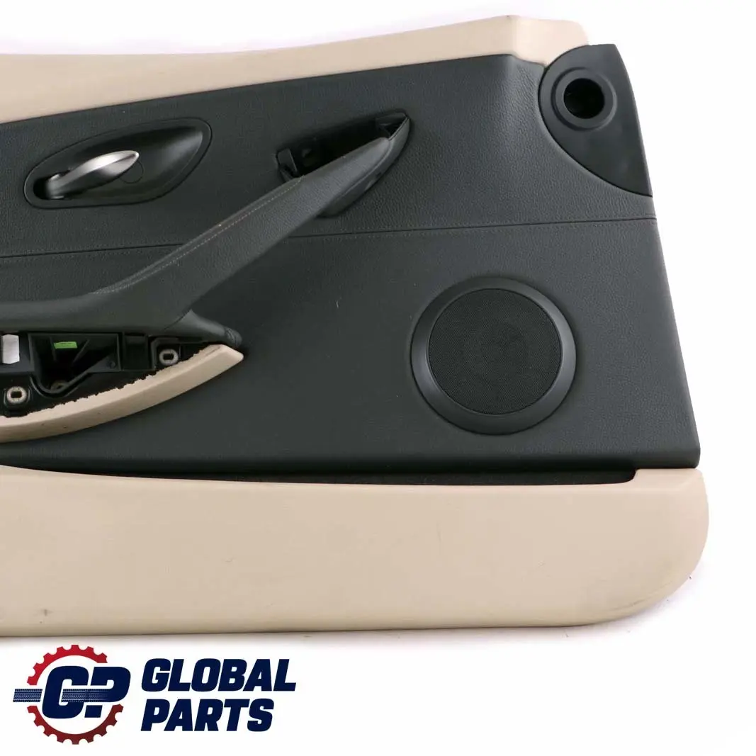 BMW 6 E63 E64 Front Left N/S Door Card Leather Pearl Trim Panel Cream Beige - SKU rhd-9150485 - Part number 9150485